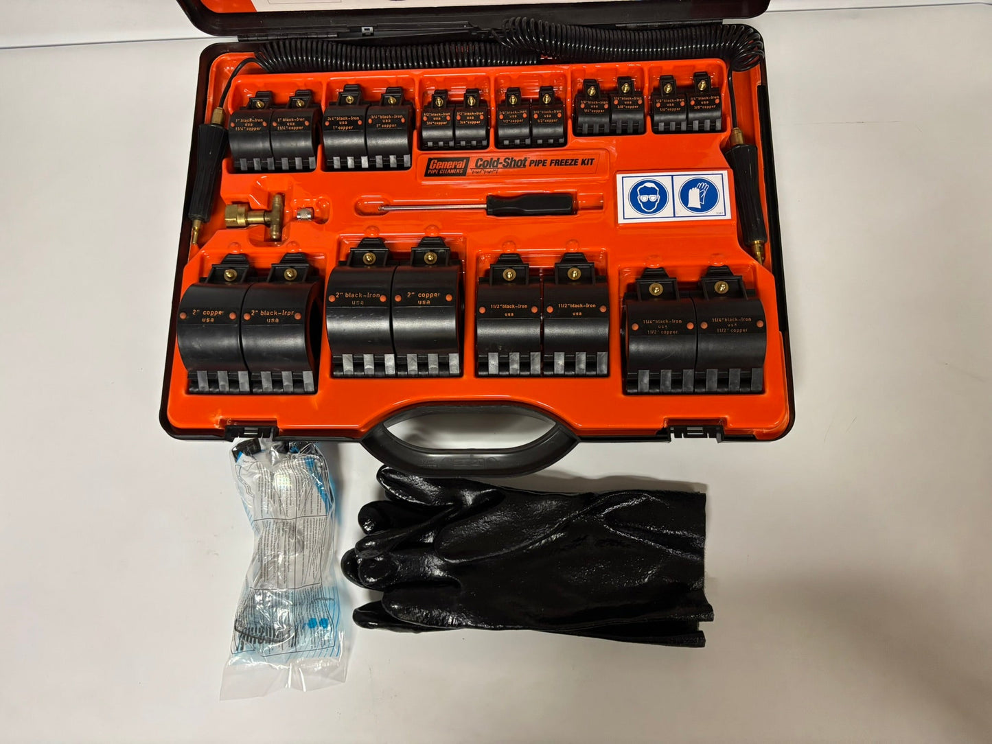 Used General Pipe Cleaners Cold Shot Pipe Freeze Kit