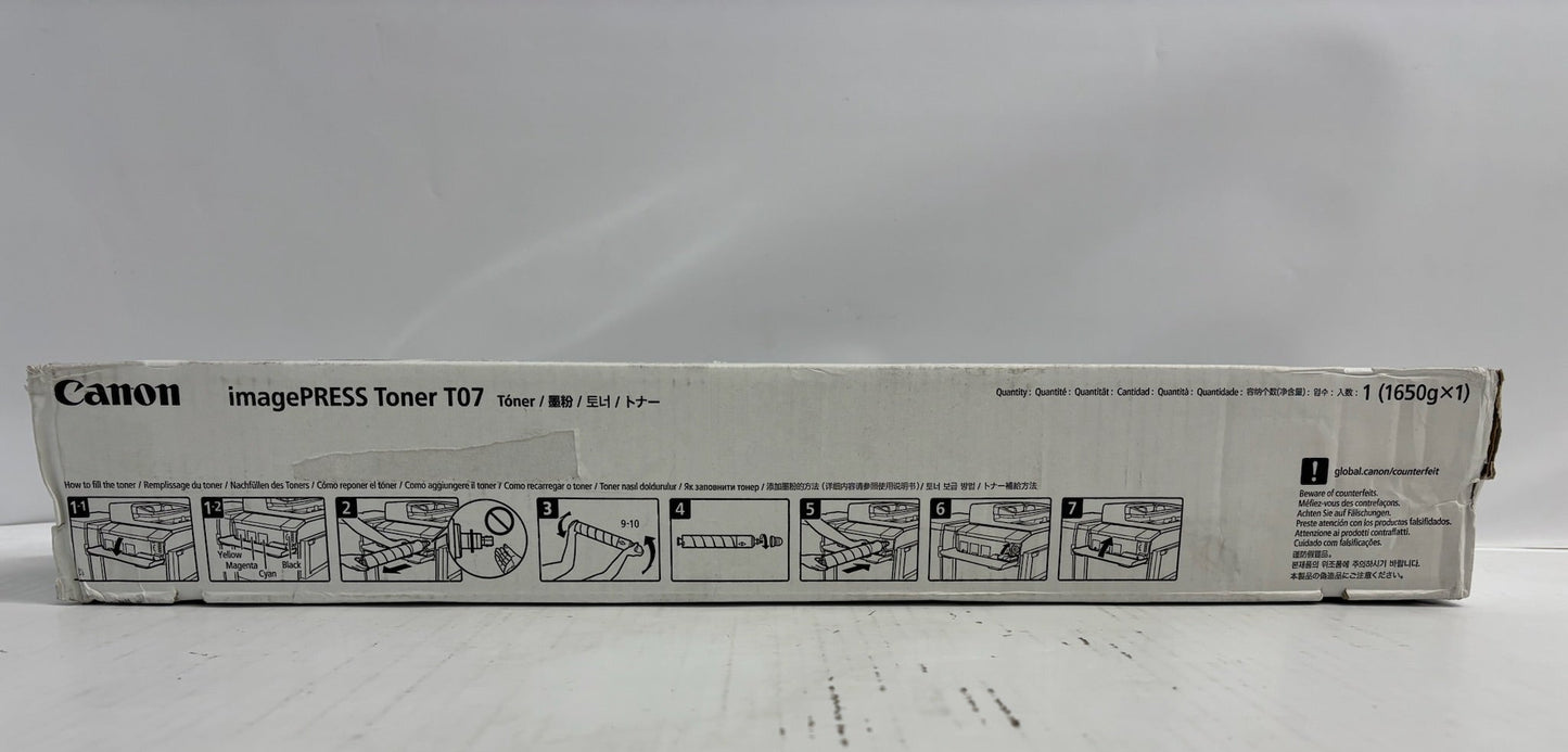Cosmetic Genuine Canon iP Lite C165,C170,C265,C270 Black Toner T07, 3641C001[AA]