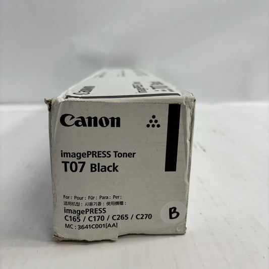 Cosmetic Genuine Canon iP Lite C165,C170,C265,C270 Black Toner T07, 3641C001[AA]