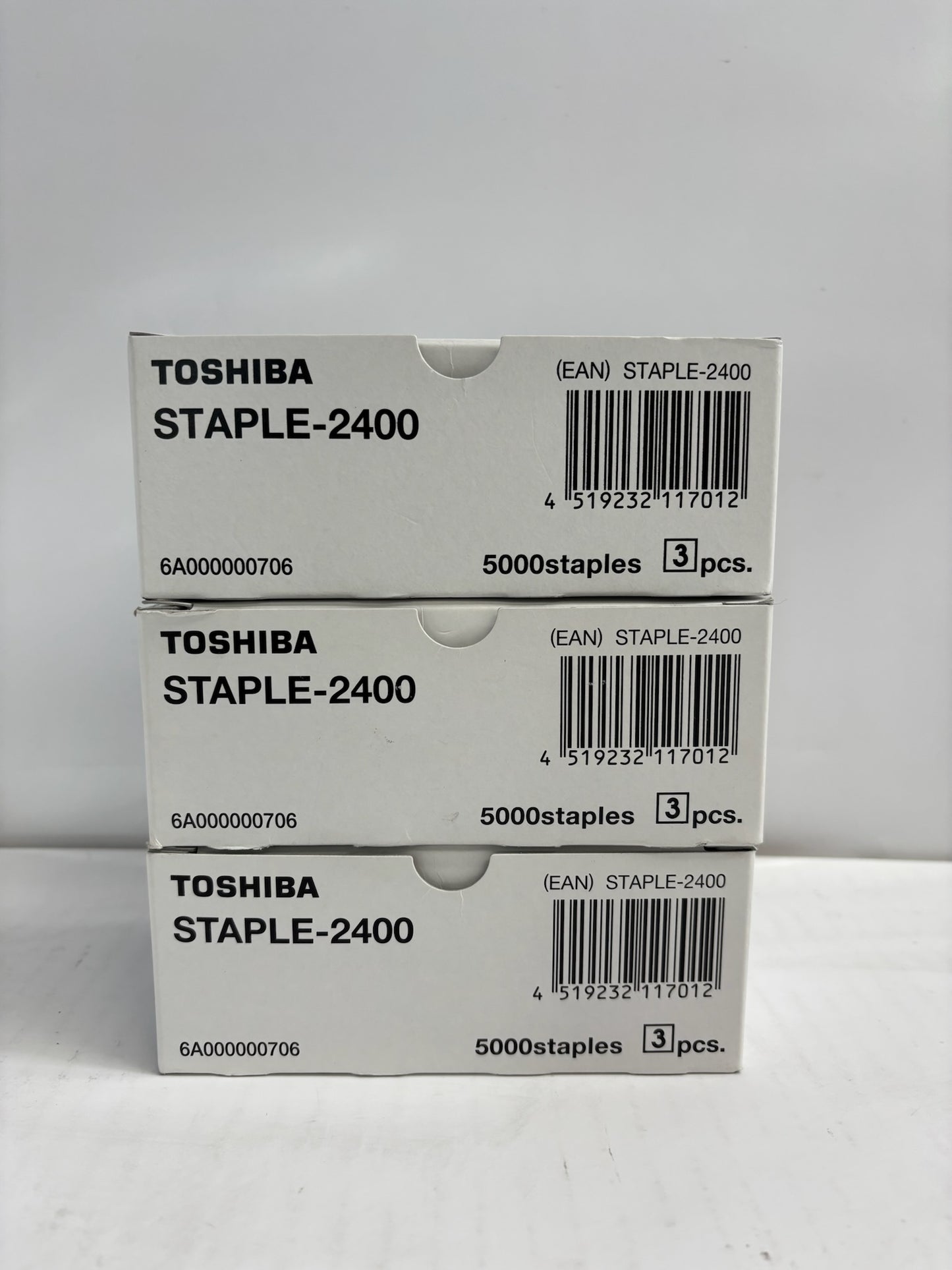 3 Genuine Toshiba Estudio 3025AC,MJ1011,MJ1032 Staple-2400 Cartridge 6A000000706