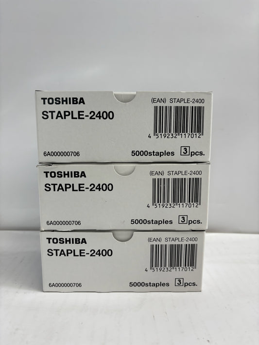 3 Genuine Toshiba Estudio 3025AC,MJ1011,MJ1032 Staple-2400 Cartridge 6A000000706
