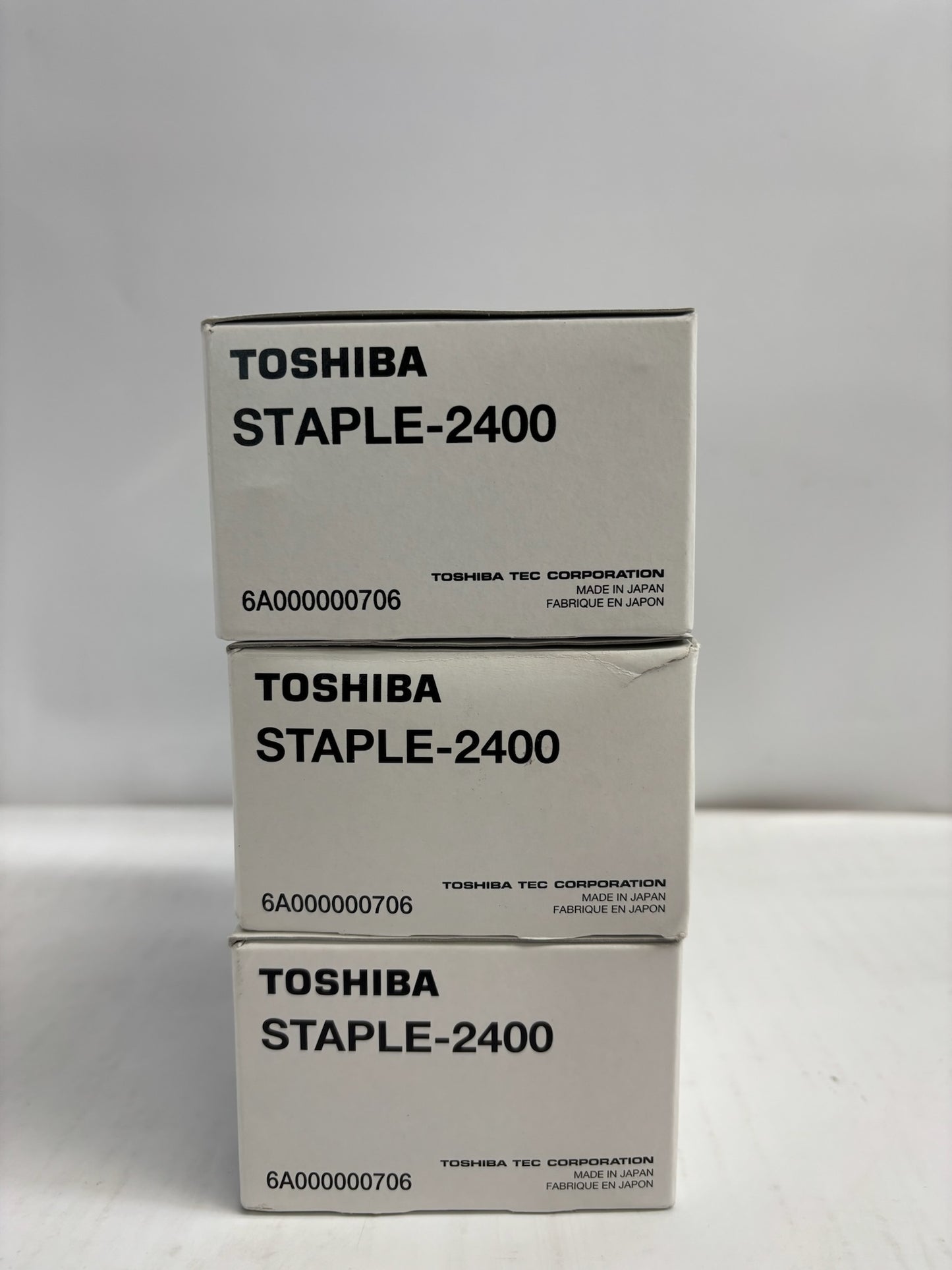 3 Genuine Toshiba Estudio 3025AC,MJ1011,MJ1032 Staple-2400 Cartridge 6A000000706