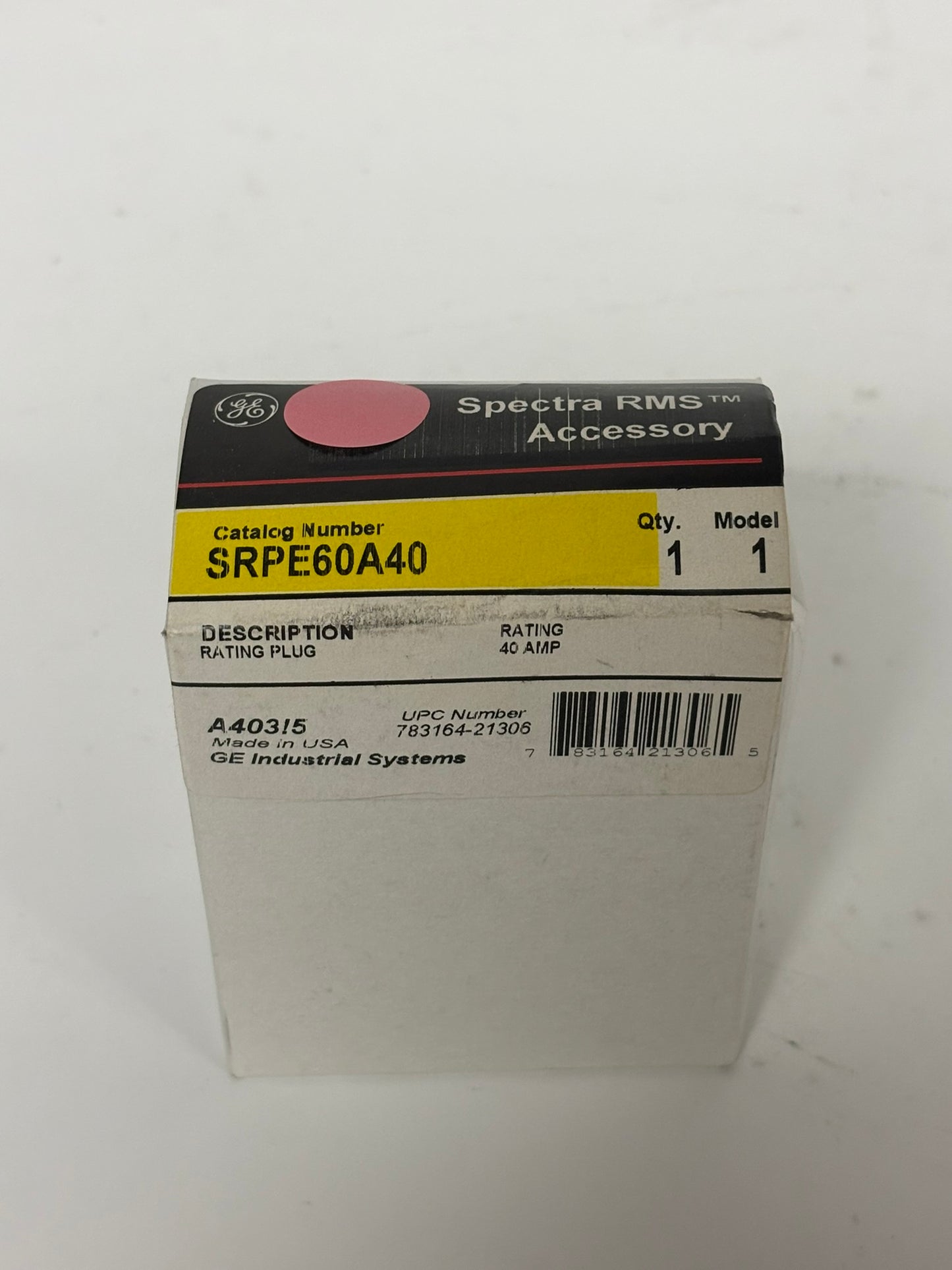 New GE RMS Spectra SRPE60A40 Circuit Breaker Plugs - 40 AMP