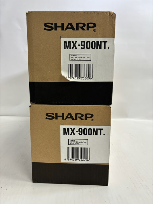 2 OEM Sharp MX-M1054,MX-M1056,MX-M1204,MX-M905 Black Toner MX-900NT,MX900NT