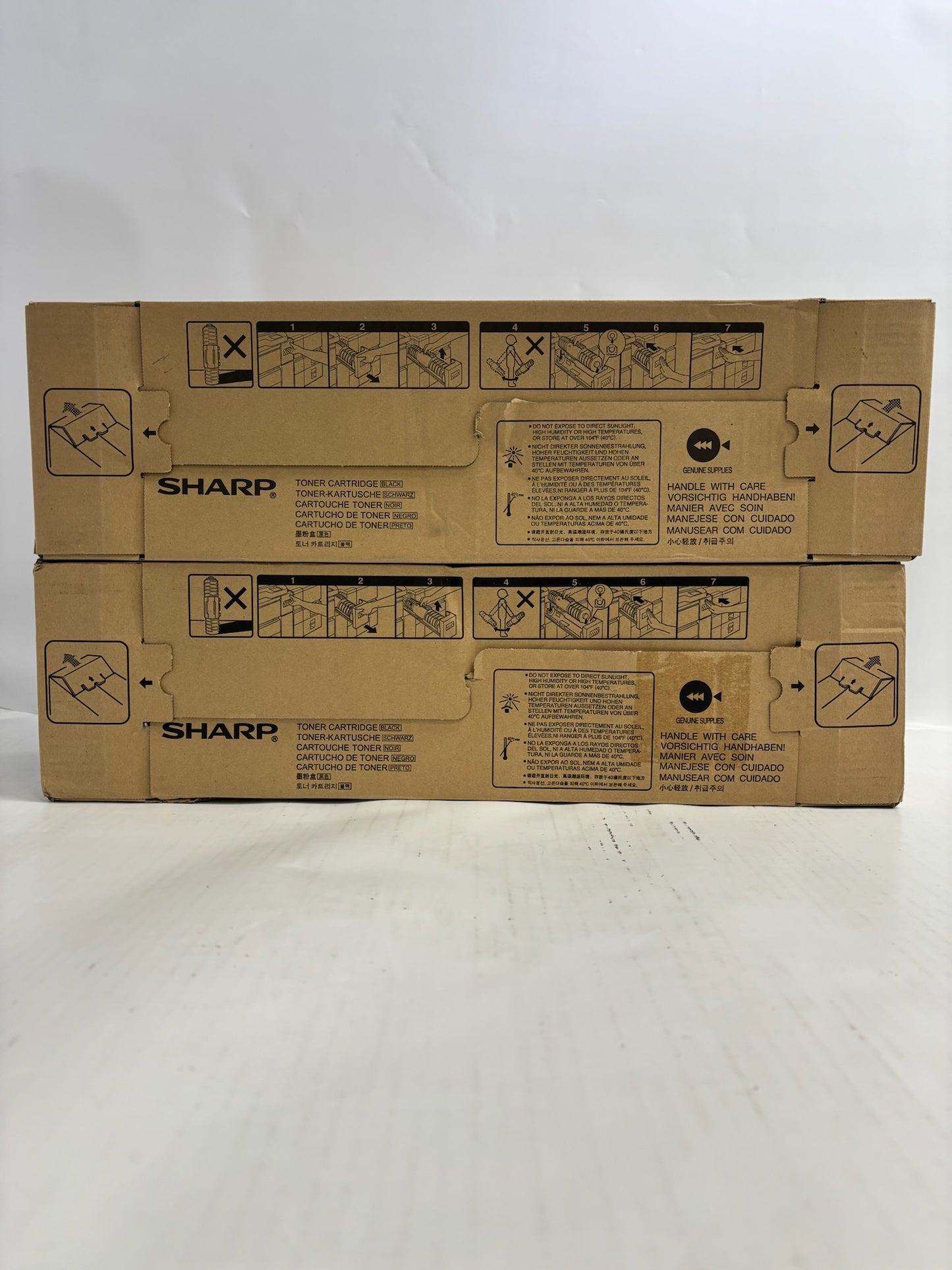 2 OEM Sharp MX-M1054,MX-M1056,MX-M1204,MX-M905 Black Toner MX-900NT,MX900NT