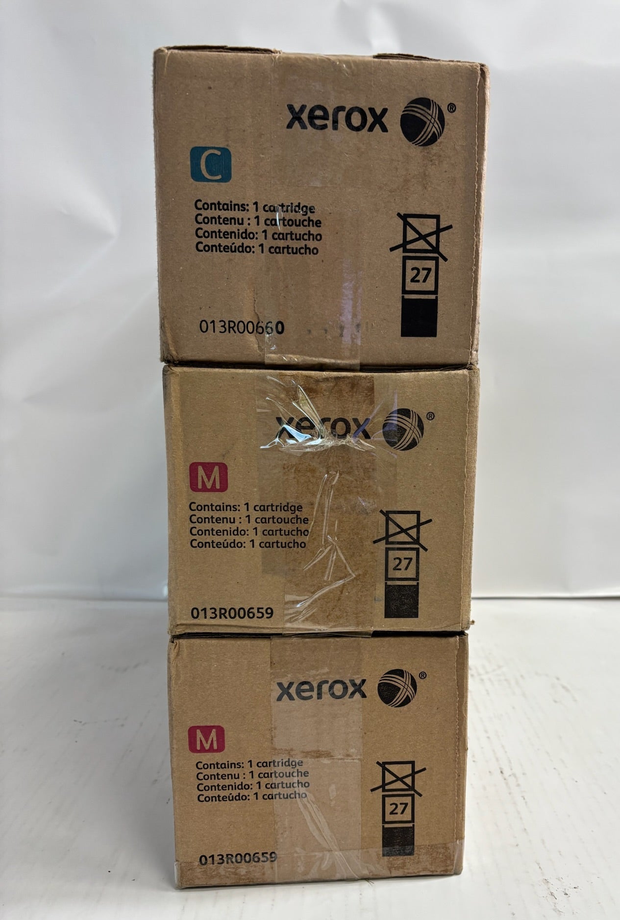 3 Genuine Xerox WC 7120,7125,7220,7225 Cyan & Magenta Drums 013R00659, 13R00660