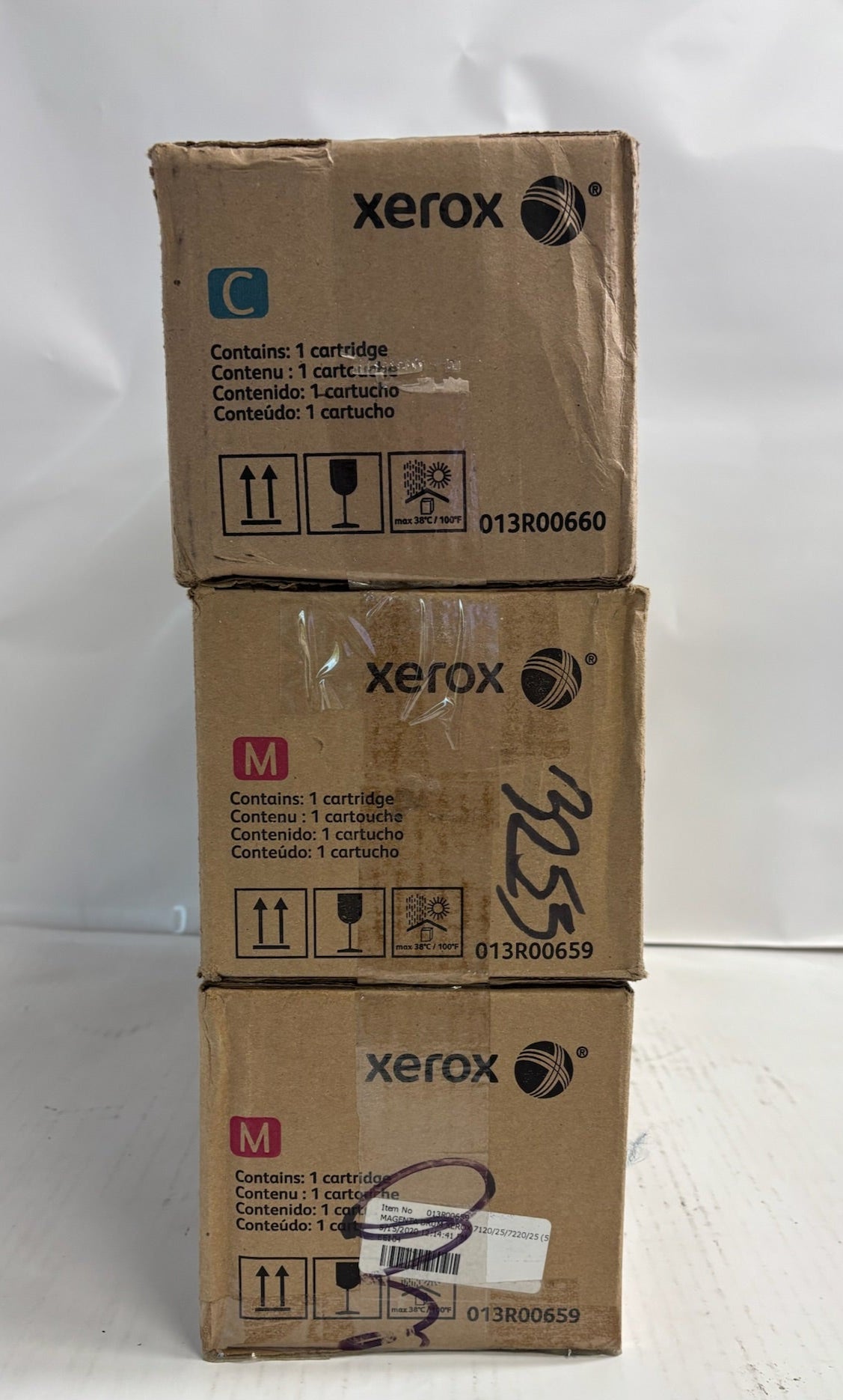 3 Genuine Xerox WC 7120,7125,7220,7225 Cyan & Magenta Drums 013R00659, 13R00660