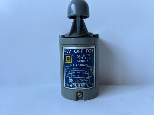Square D Class-2601 Type AG-2 Series B Rev Off For H.P. Ratings
