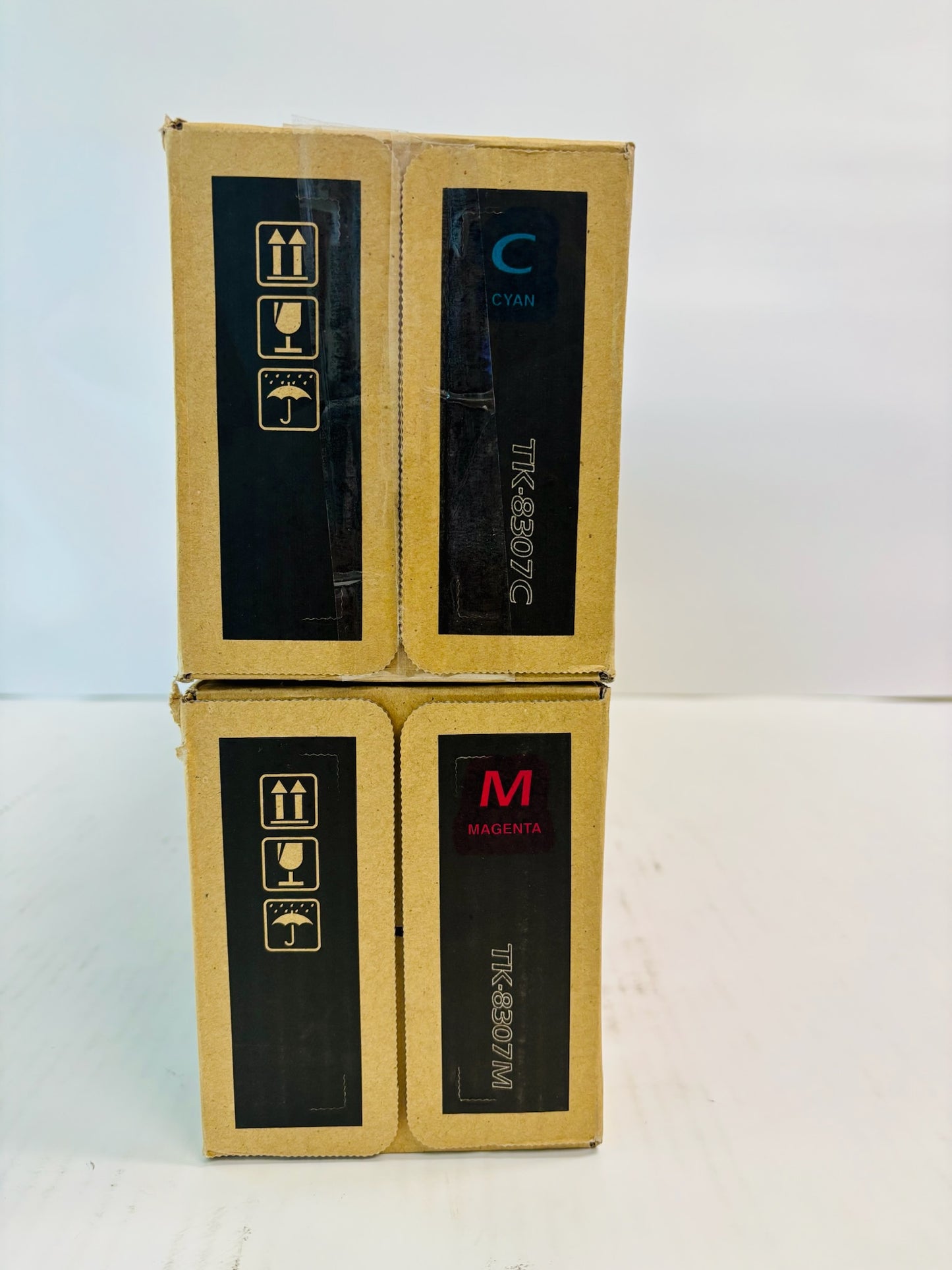 2 Genuine Kyocera TASKalfa 3050ci,3051ci Cyan & Magenta Toner TK-8307 CM
