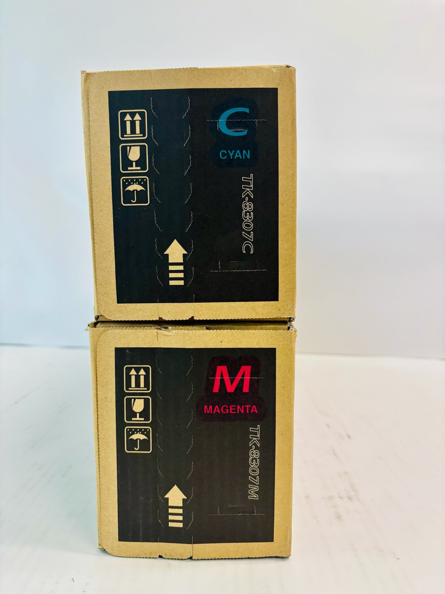 2 Genuine Kyocera TASKalfa 3050ci,3051ci Cyan & Magenta Toner TK-8307 CM