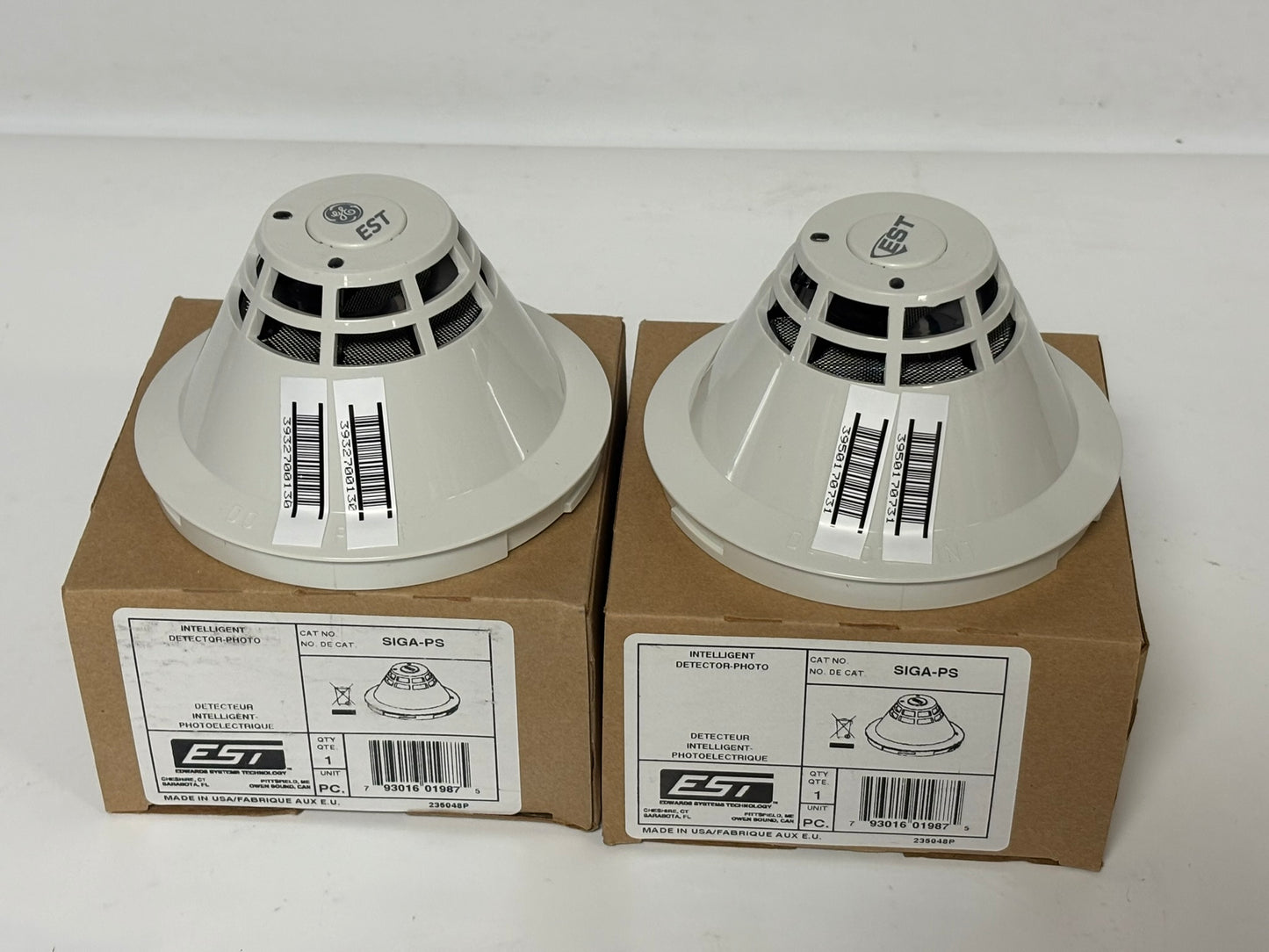 2 PK New Edwards EST SIGA-PS Intelligent Detector - Photo Smoke Detector