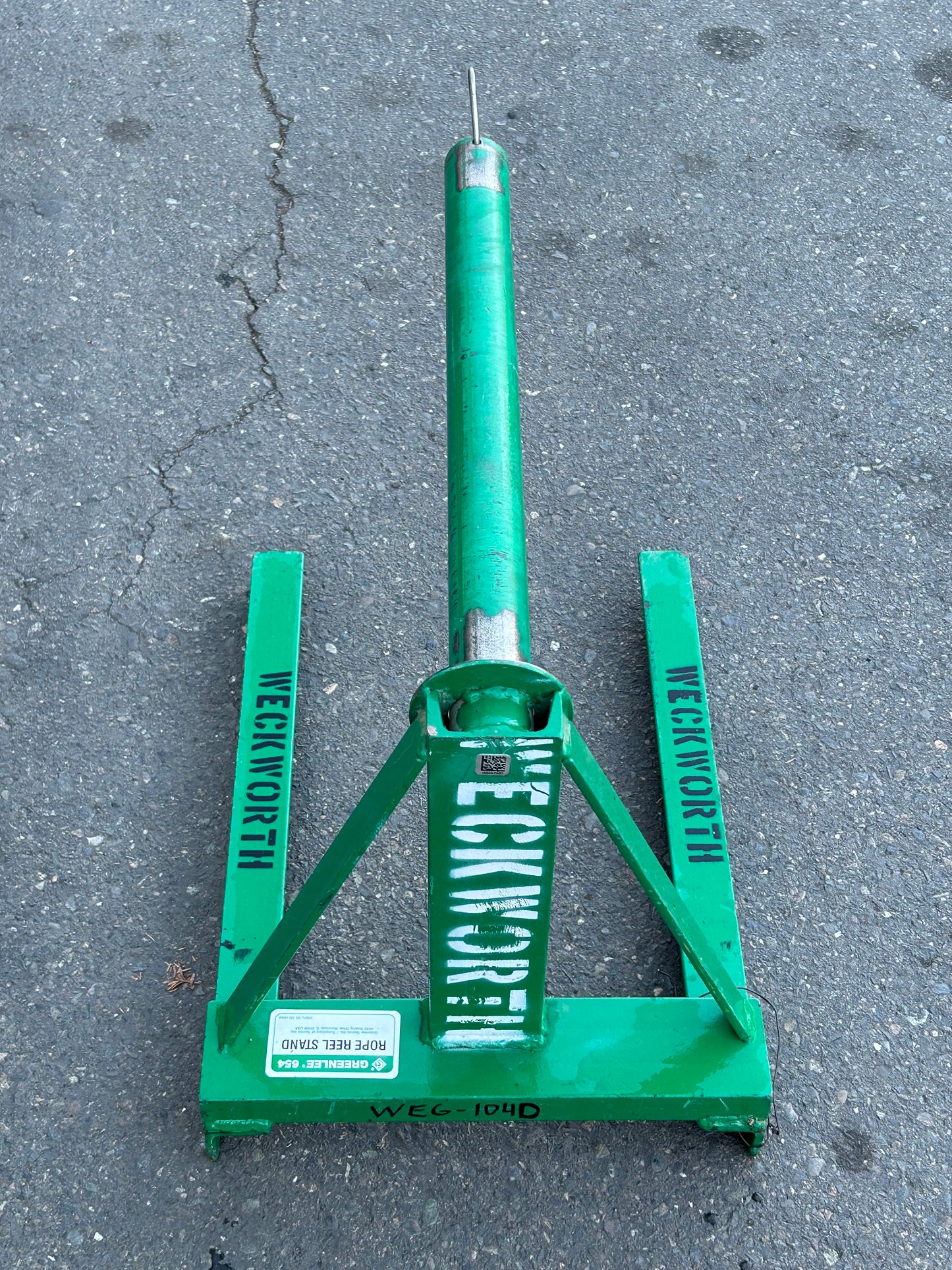 Greenlee 654 Rope Reel Stand