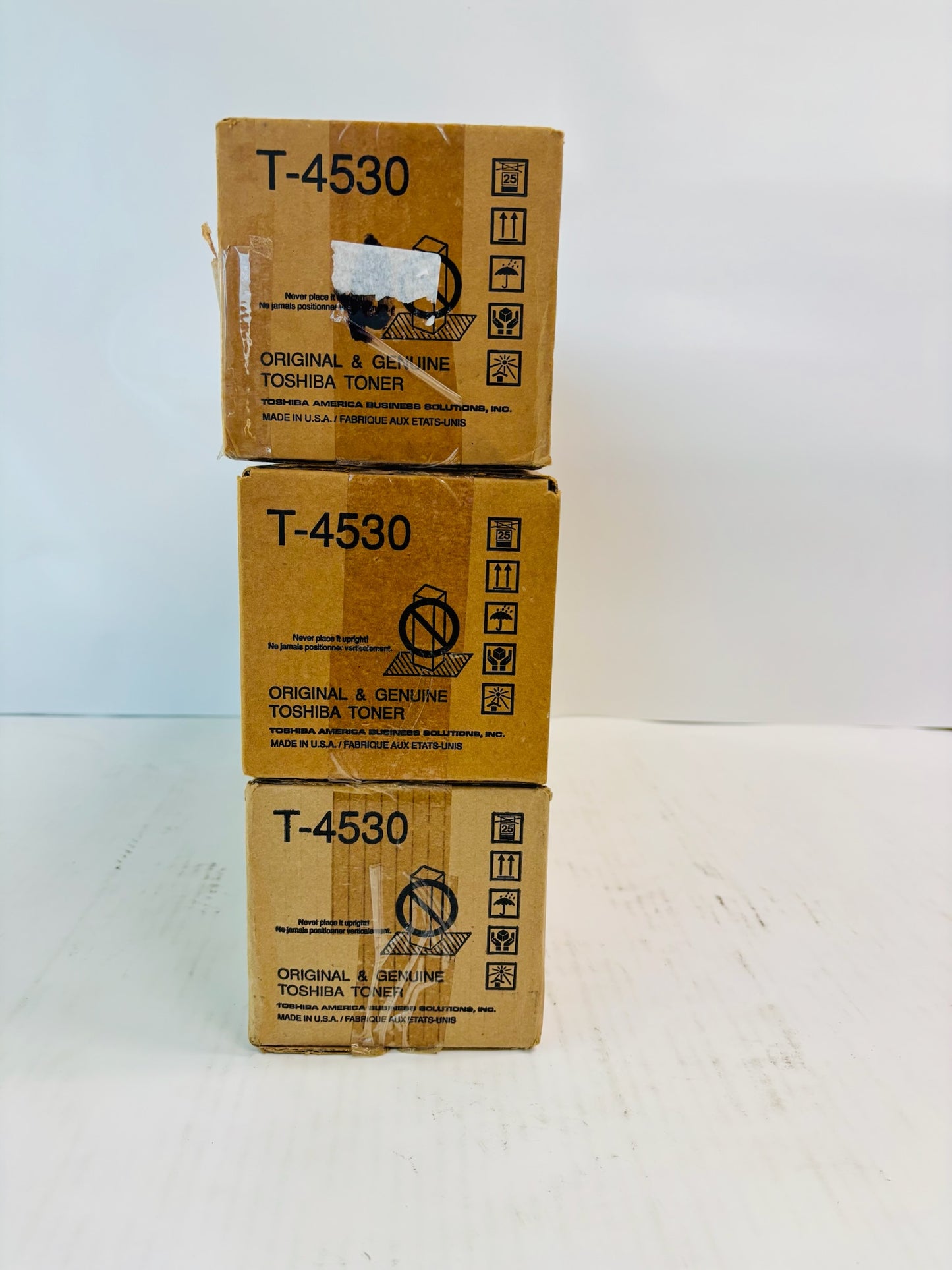 3 Genuine Toshiba E STUDIO 205L,205SE,255 Black Toner T-4530-K