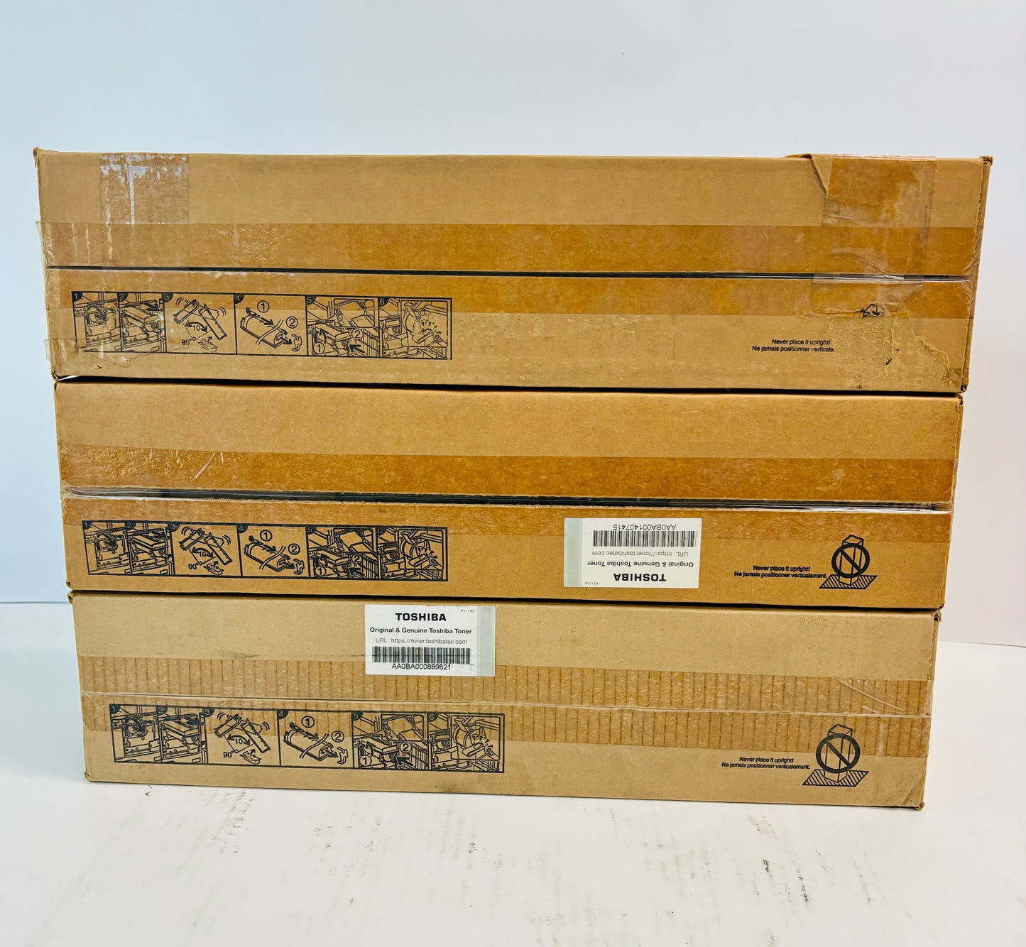 3 Genuine Toshiba E STUDIO 205L,205SE,255 Black Toner T-4530-K