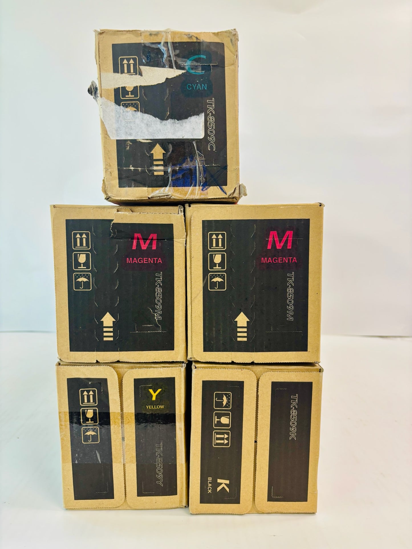 5 OEM Kyocera CS 4550ci, 4551 ci Cyan, Magenta, Yellow & Black Toner TK-8509 CMMYK