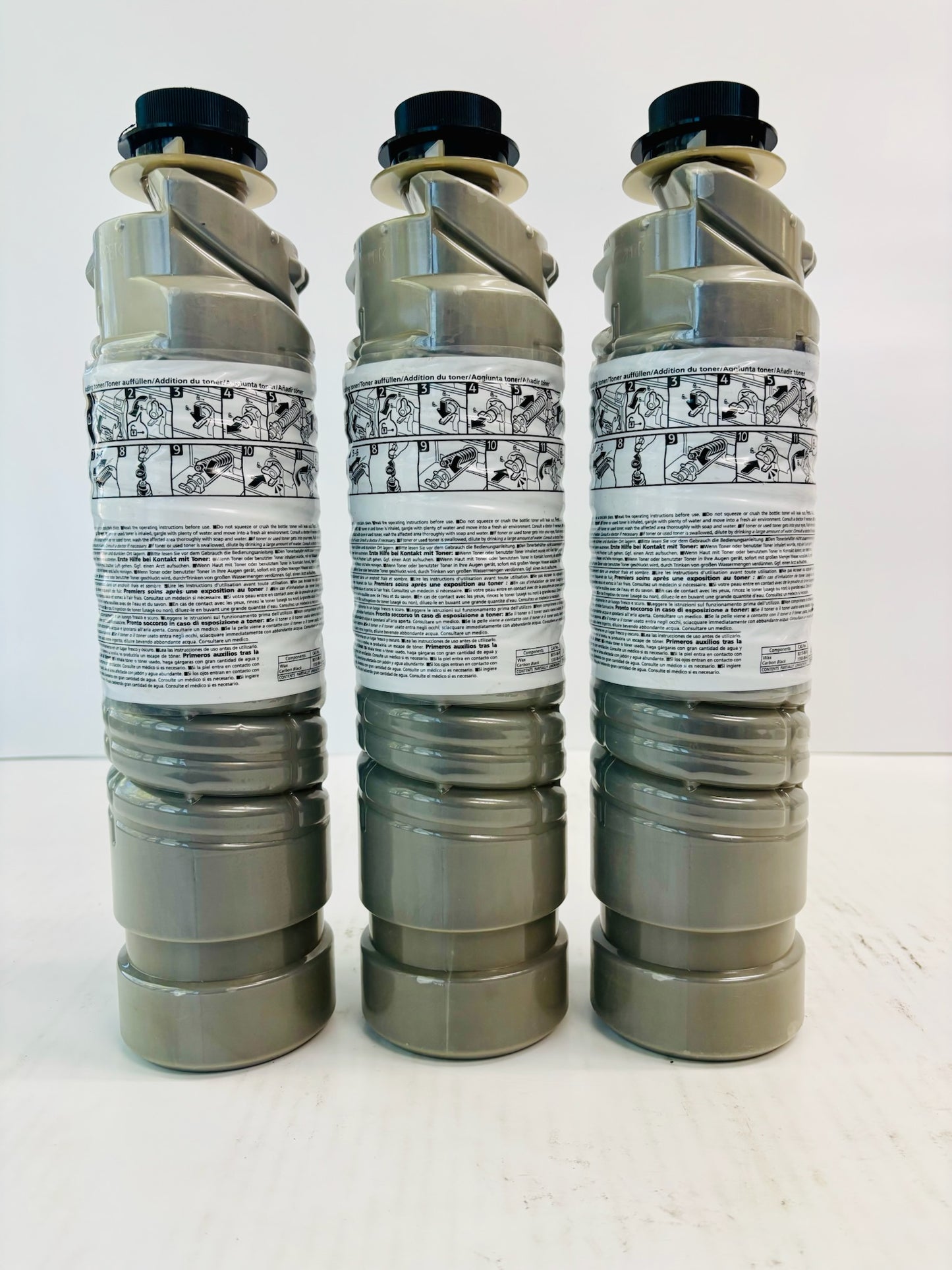 3 Genuine Ricoh MLP150DN, LP150DN Black Toner 820076