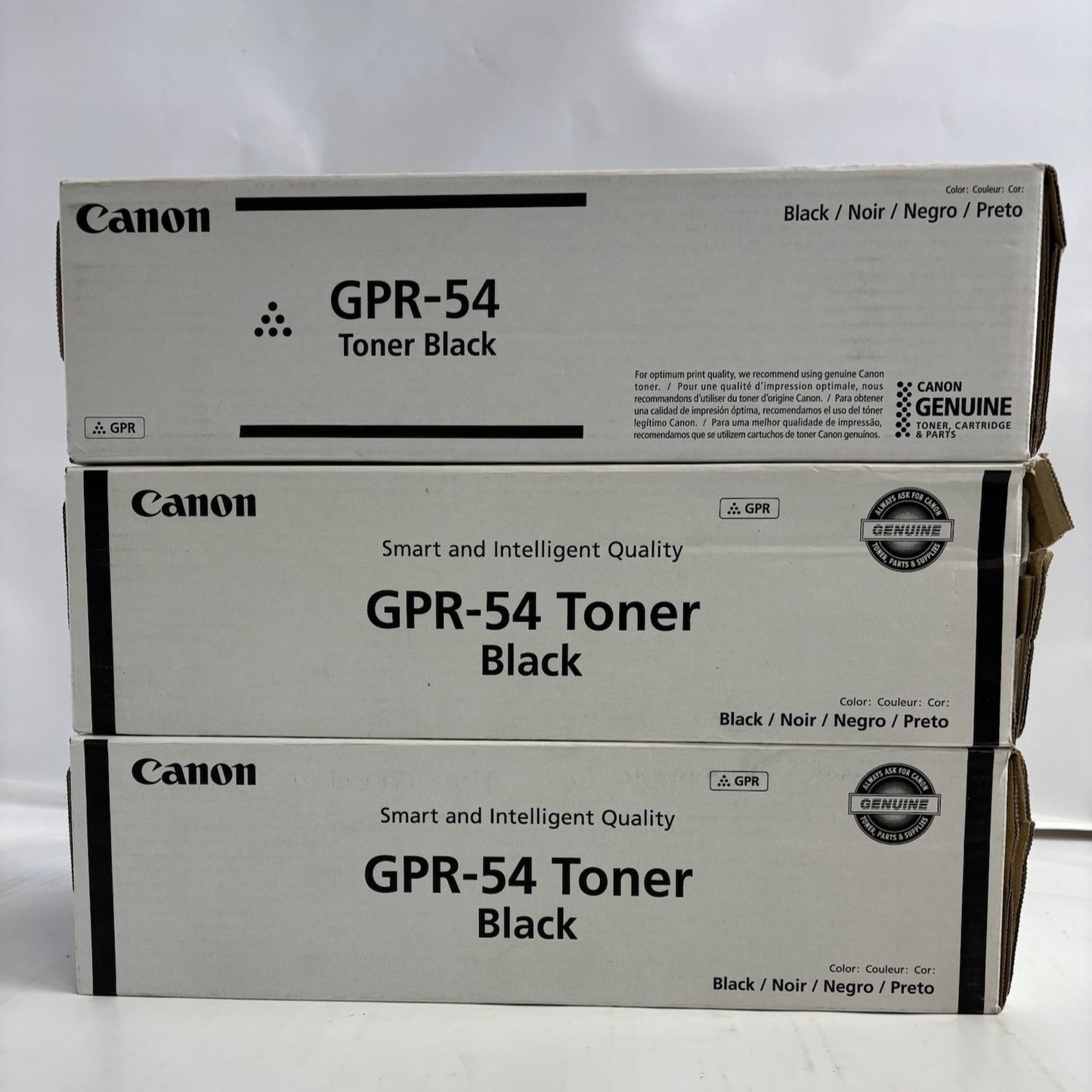 3 New Open Genuine Canon iR 1435i,1435P Black Toners GPR-54, GPR54 (9436B003)
