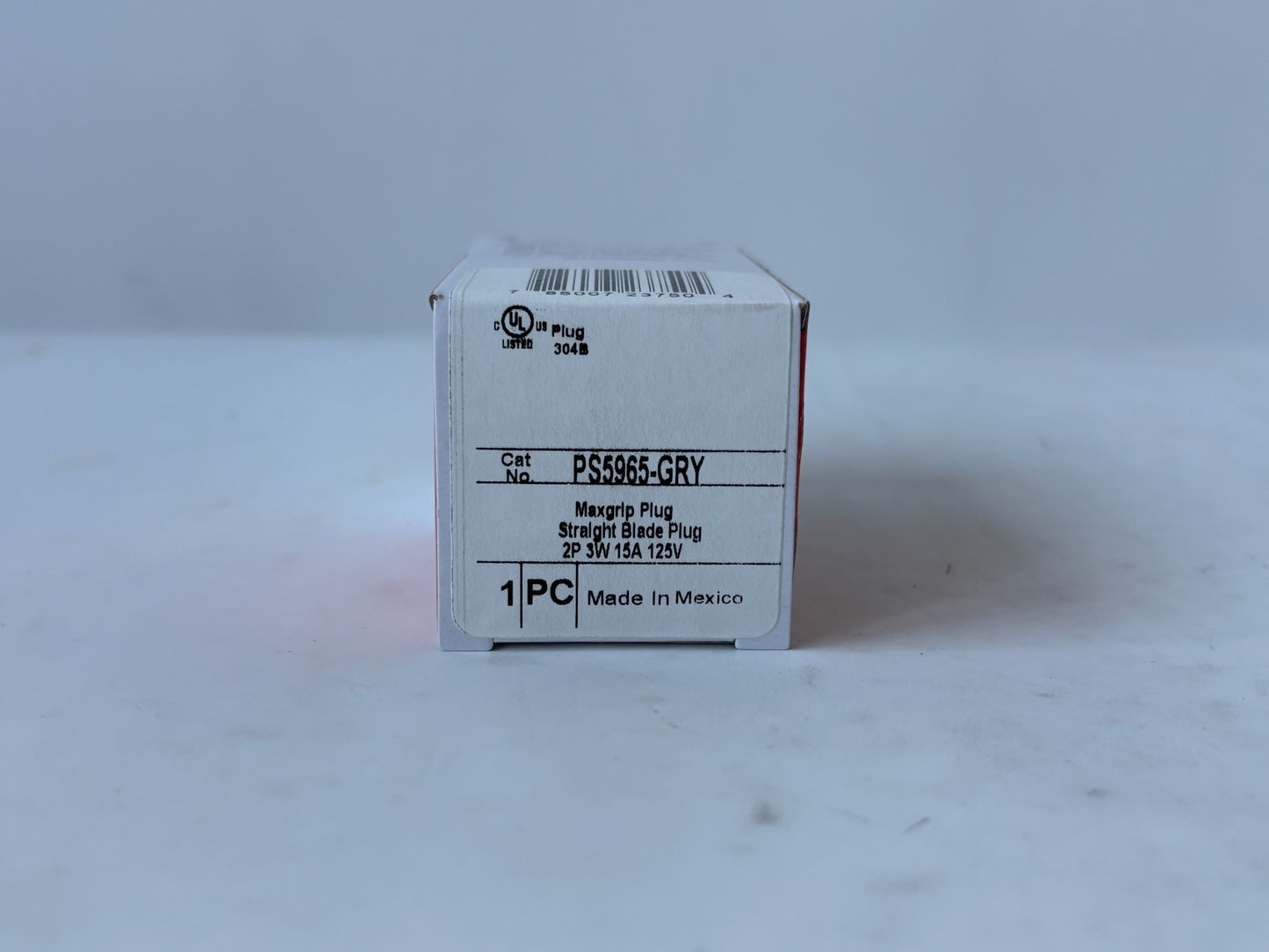 10 PK Legrand PS5965-GRY MaxGrip M3 Plug 15A 125V 2P3W Straight Blade, Gray