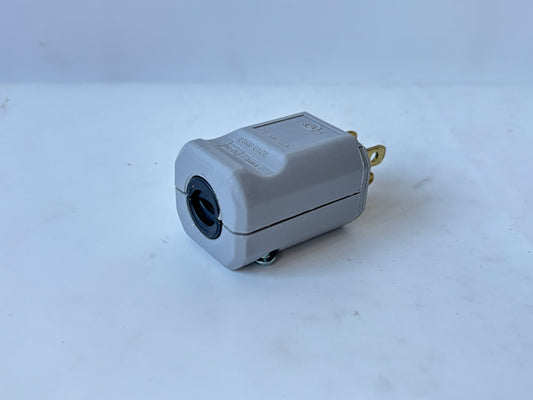 10 PK Legrand PS5965-GRY MaxGrip M3 Plug 15A 125V 2P3W Straight Blade, Gray