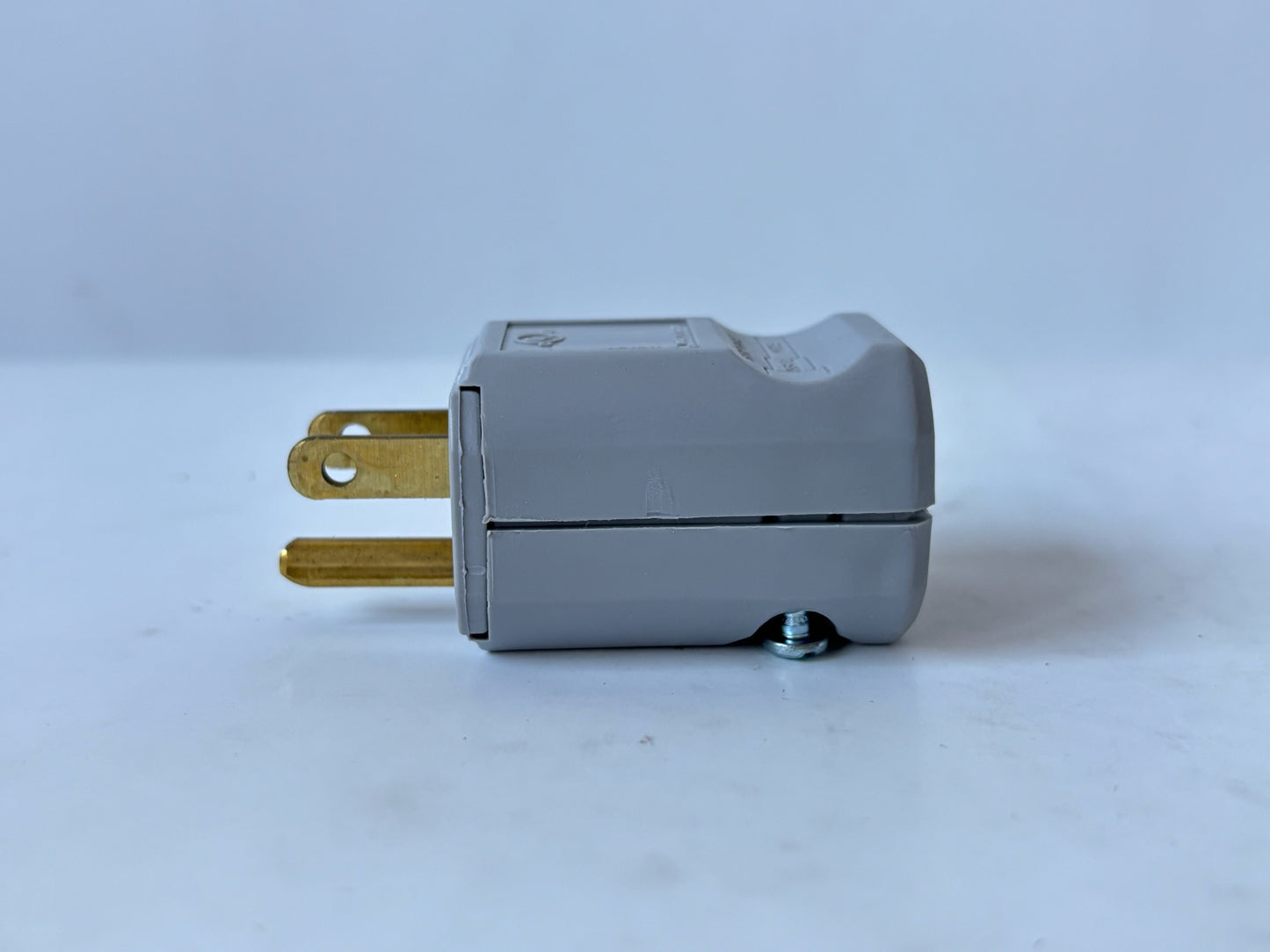 10 PK Legrand PS5965-GRY MaxGrip M3 Plug 15A 125V 2P3W Straight Blade, Gray