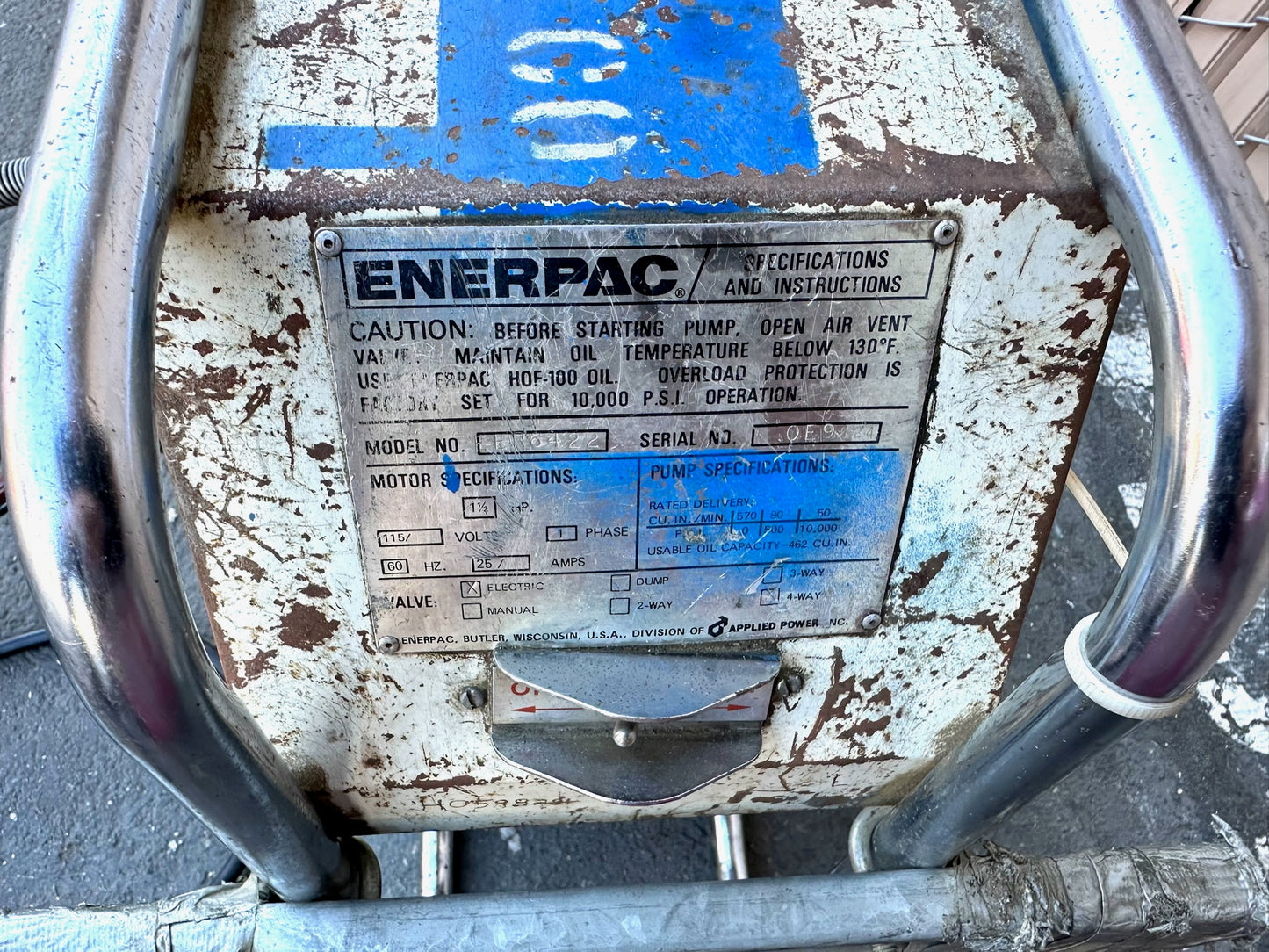 ENERPAC EEGOR B‑400  Series Hydraulic Conduit/Pipe Bender-EMT/IMC 2 1/2”-4”