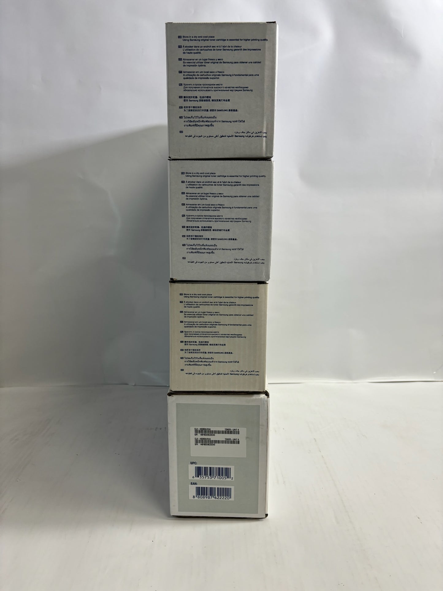 4 New Genuine Samsung MultiXpress C8380 CMYK Toner Cartridges CLX-8380ND