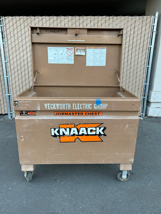 KNAACK Jobmaster Heavy-Duty Jobsite Steel Chest (4830) Tan Corrosion Resistant