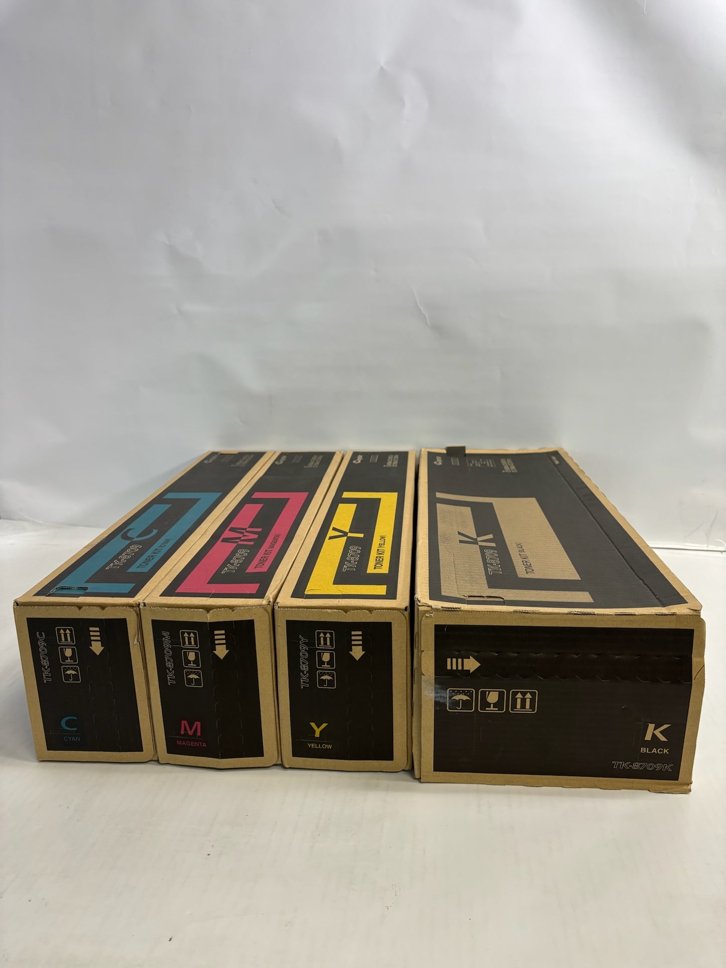 4 New Genuine Kyocera TASKalfa 6550ci,6551ci, CMYK Toners TK-8709(Same Day Ship)