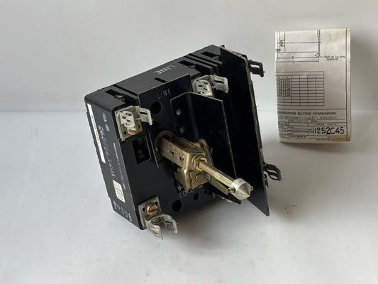 Westinghouse 2607D63G01 Visi-Flex DE-ION 30 A 3-Pole Fusible Disconnect Switch