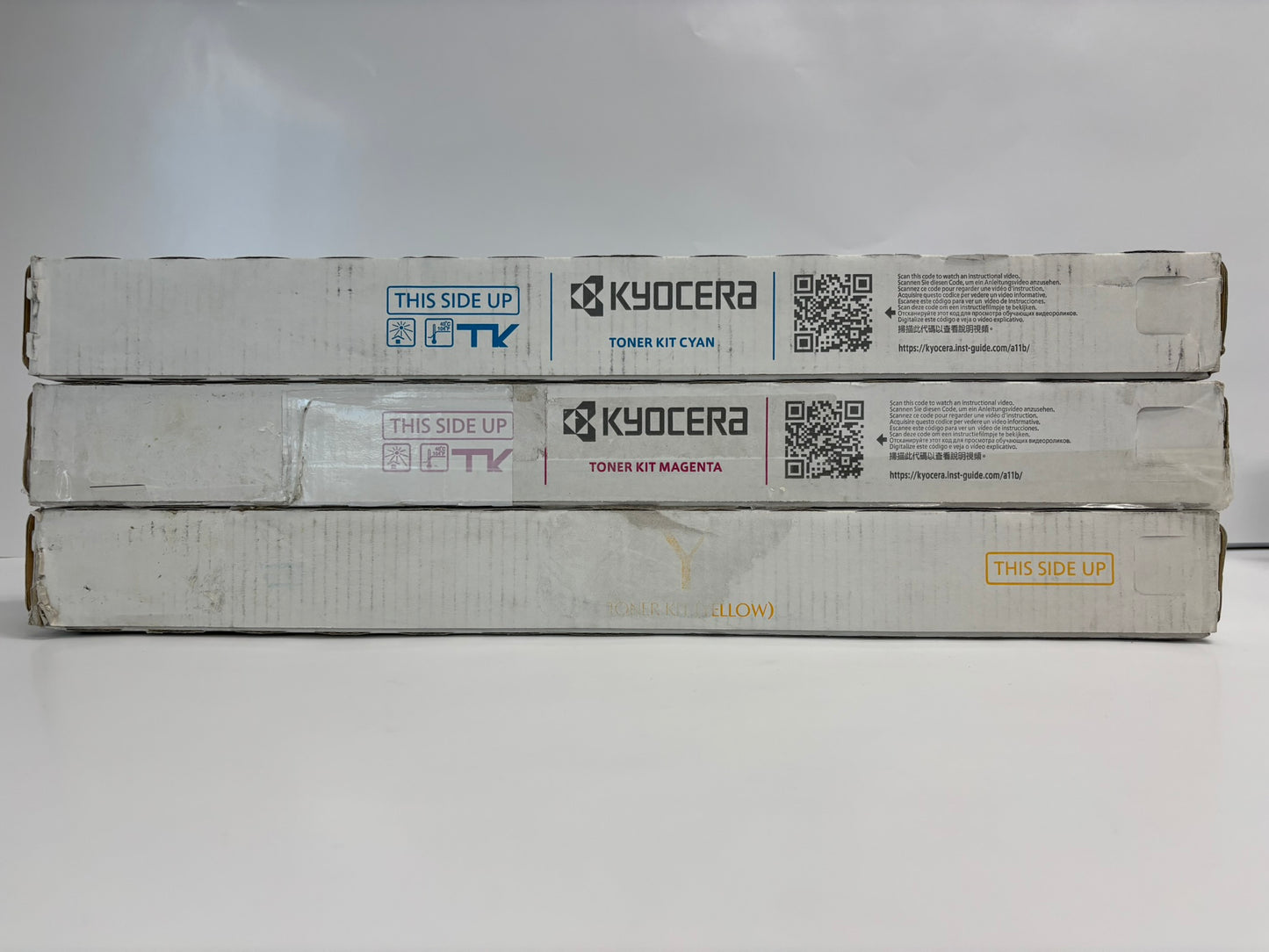 3 New OEM Kyocera TASKalfa 2552ci,2553ci CMY Toners TK-8347C, TK-8347M, TK-8347Y