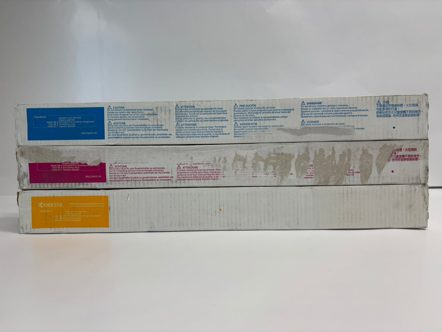 3 New OEM Kyocera TASKalfa 2552ci,2553ci CMY Toners TK-8347C, TK-8347M, TK-8347Y