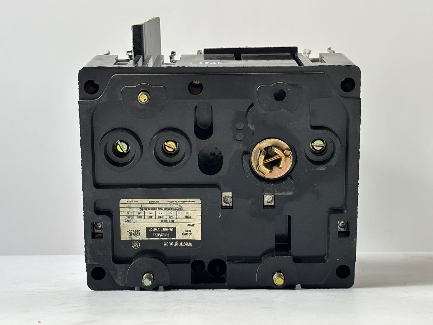 Westinghouse 2607D63G01 Visi-Flex DE-ION 30 A 3-Pole Fusible Disconnect Switch