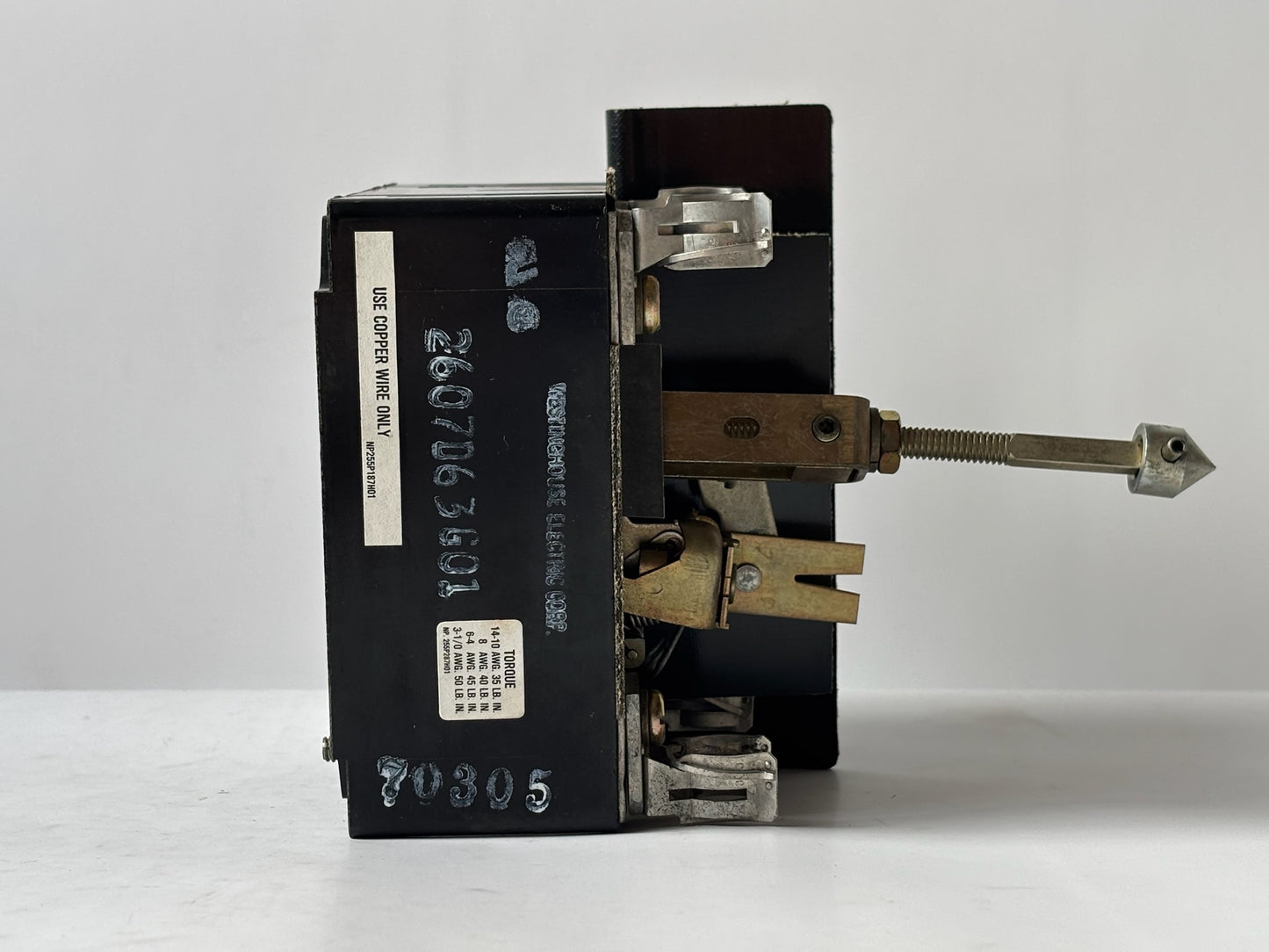 Westinghouse 2607D63G01 Visi-Flex DE-ION 30 A 3-Pole Fusible Disconnect Switch