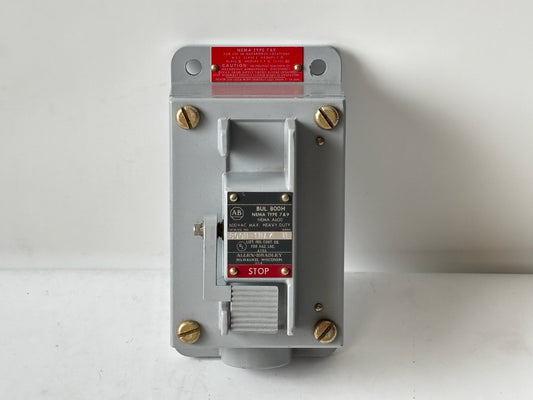 Allen-Bradley 800H-1HA7 Type 7/9 Hazardous-Location Push Button Station