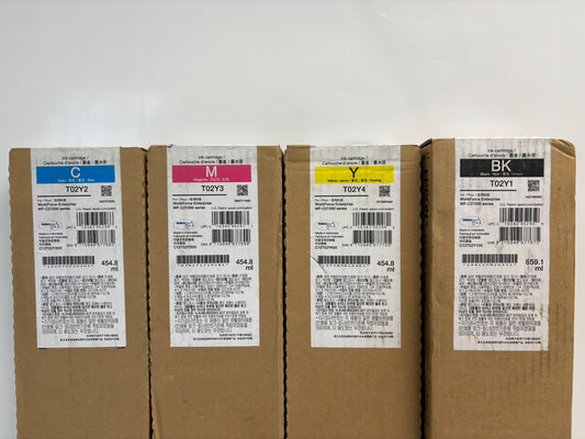 4 OEM Epson WF-C21000 CMYK Inks T02Y1,T02Y2,T02Y3,T02Y4 EXP: 2022-2023