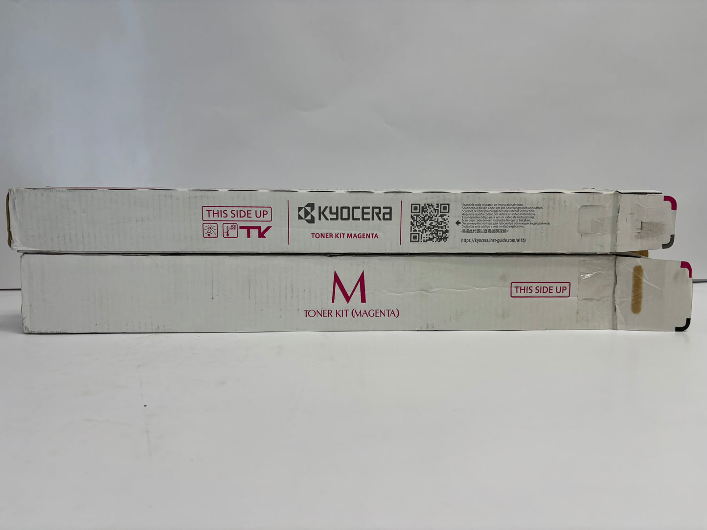 2 Open OEM Kyocera TASKalfa 3552ci,3553ci,4052ci Magenta Toners TK-8527M