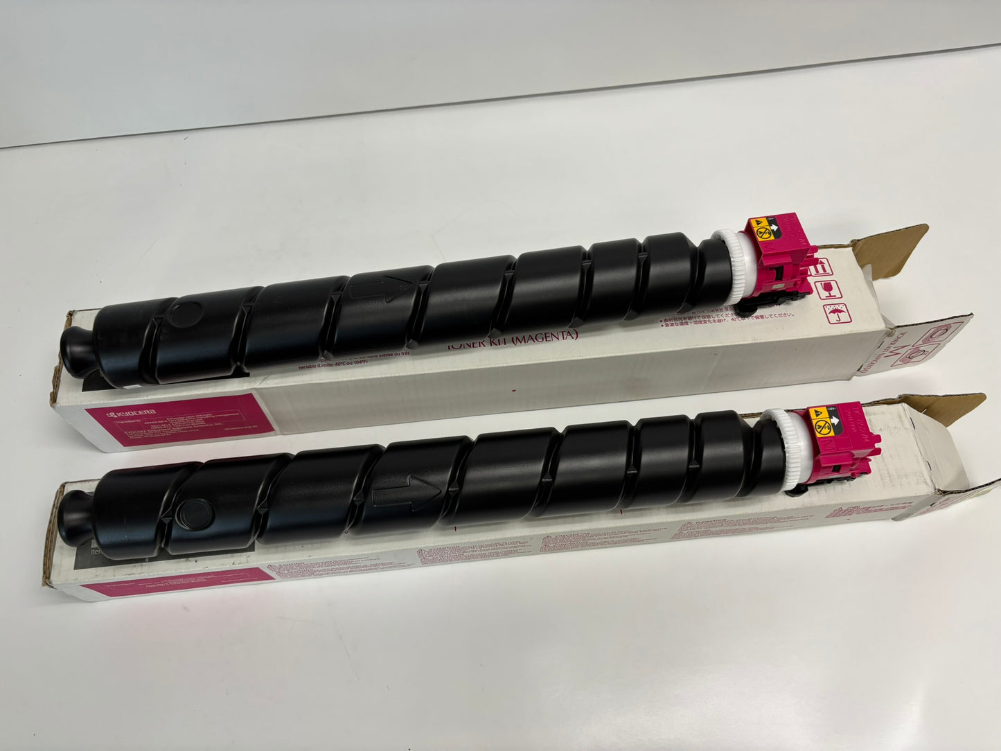2 Open OEM Kyocera TASKalfa 3552ci,3553ci,4052ci Magenta Toners TK-8527M