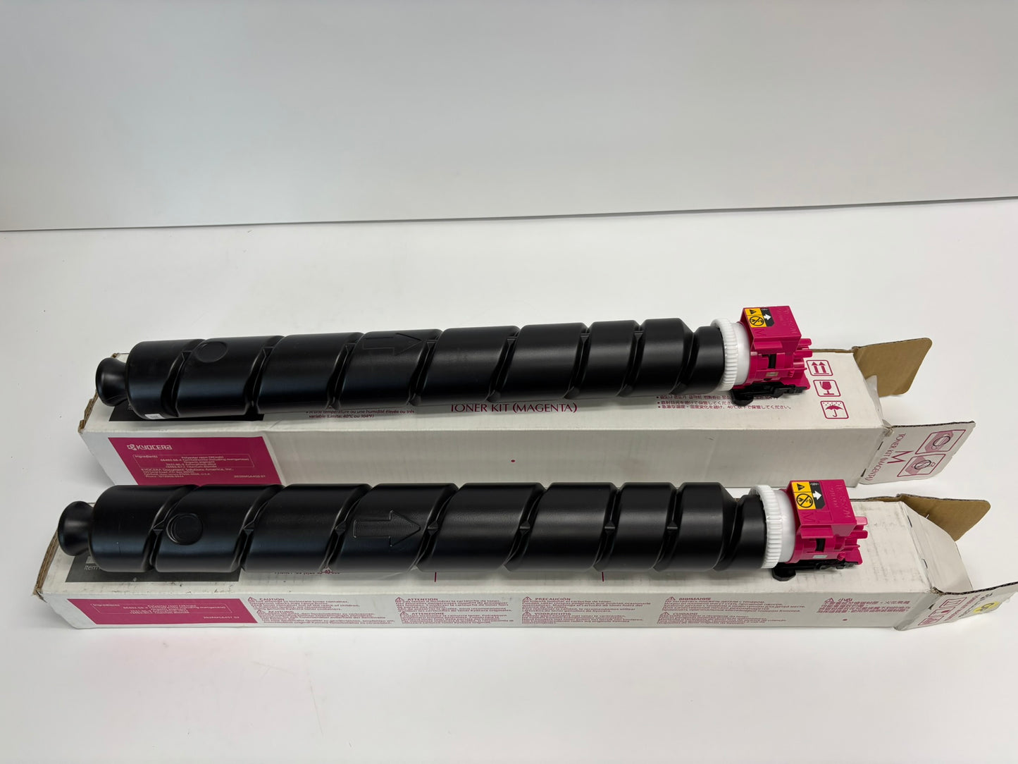 2 Open OEM Kyocera TASKalfa 3552ci,3553ci,4052ci Magenta Toners TK-8527M