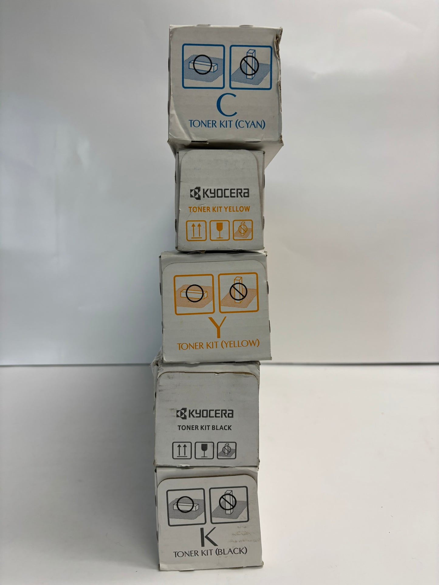 5 New OEM Kyocera TASKalfa 3552ci,3553ci,4052ci TK-8527 CYYKK Toners (No Mag.)