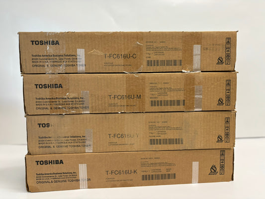 4 Cosmetic OEM Toshiba e-STUDIO 5516AC,6516AC,7516AC T-FC616U CMYK Toners