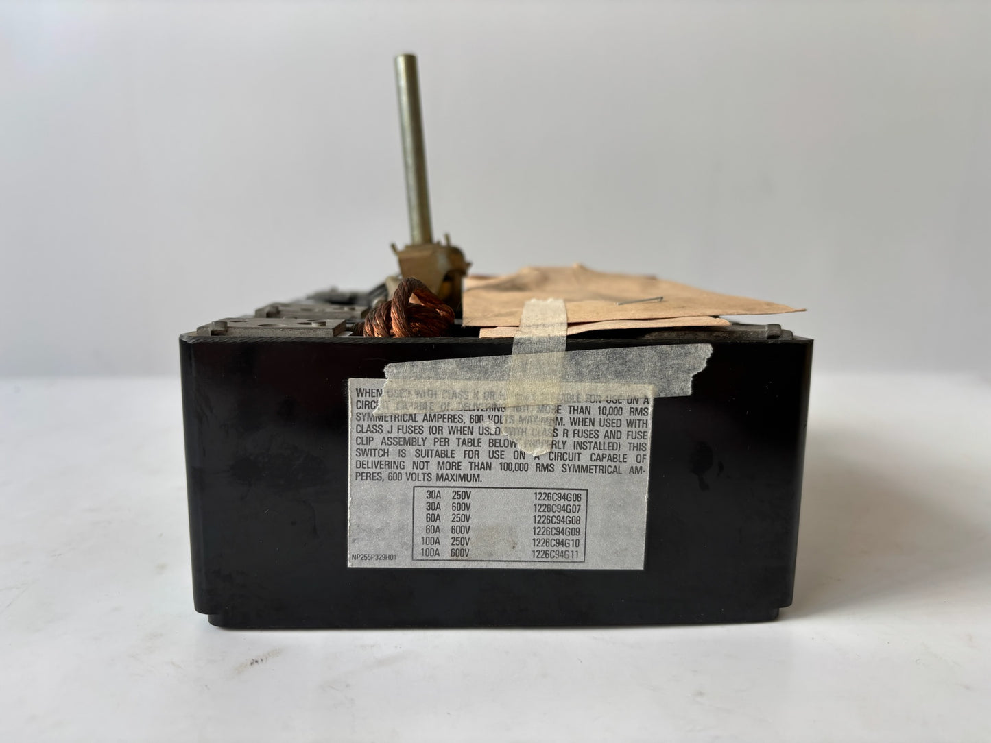 Westinghouse 6570780G15 Visi-Flex De-ion Switch 100 Amp Max