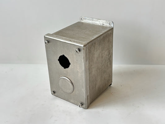 Hoffman E2PBXSS 2-Hole 30.5 mm Stainless Steel Pushbutton Enclosure