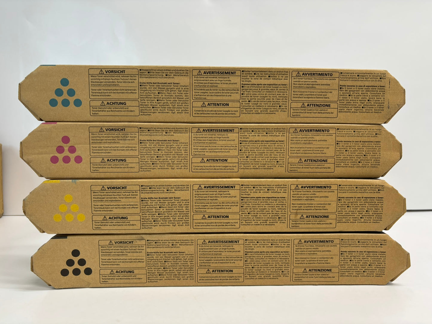 4 New OEM Ricoh IM C300, C400 CMYK Toners 842378,842379,842380,842381