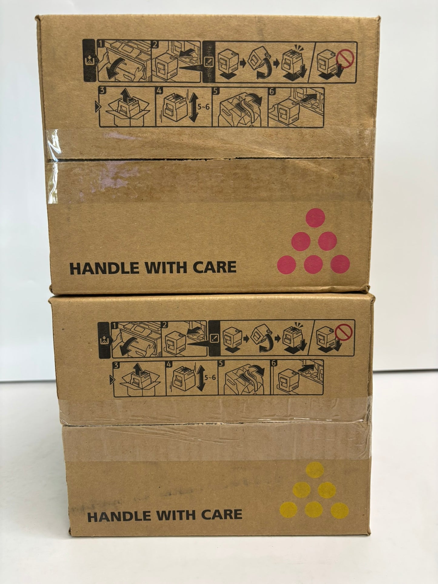 2 Genuine Ricoh IMC6500,IMC8000,MPC6503,MPC8003 MY Toners 842197, 842198