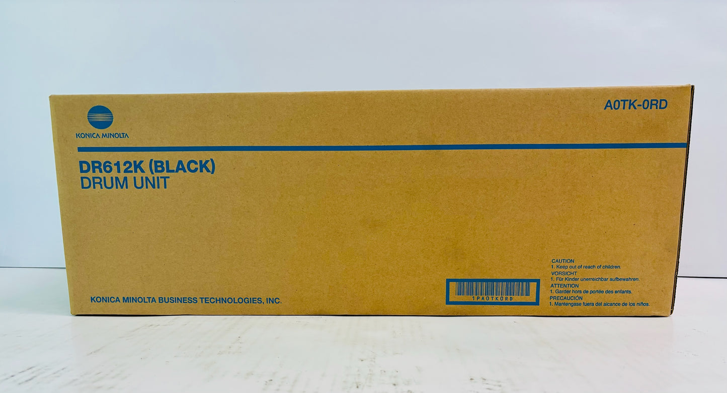 Genuine Konica Minolta bizhub 552, 652,C452,C552 Black Drum Unit DR612K, A0TK-0RD