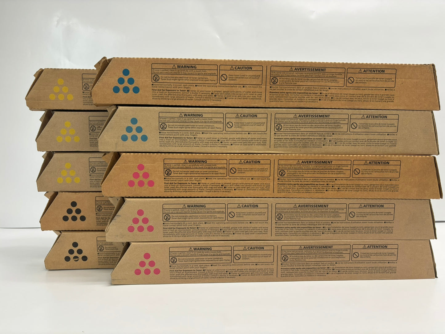 10 New OEM Ricoh Aficio MP C3002, C3502 CMYK Toners 841735,841736,841737,841738