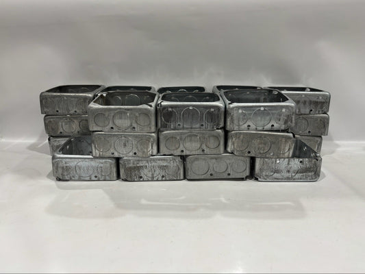 25 PK RAKO 203 Square Electrical Box With Side Knockouts 1-1/2" Depth