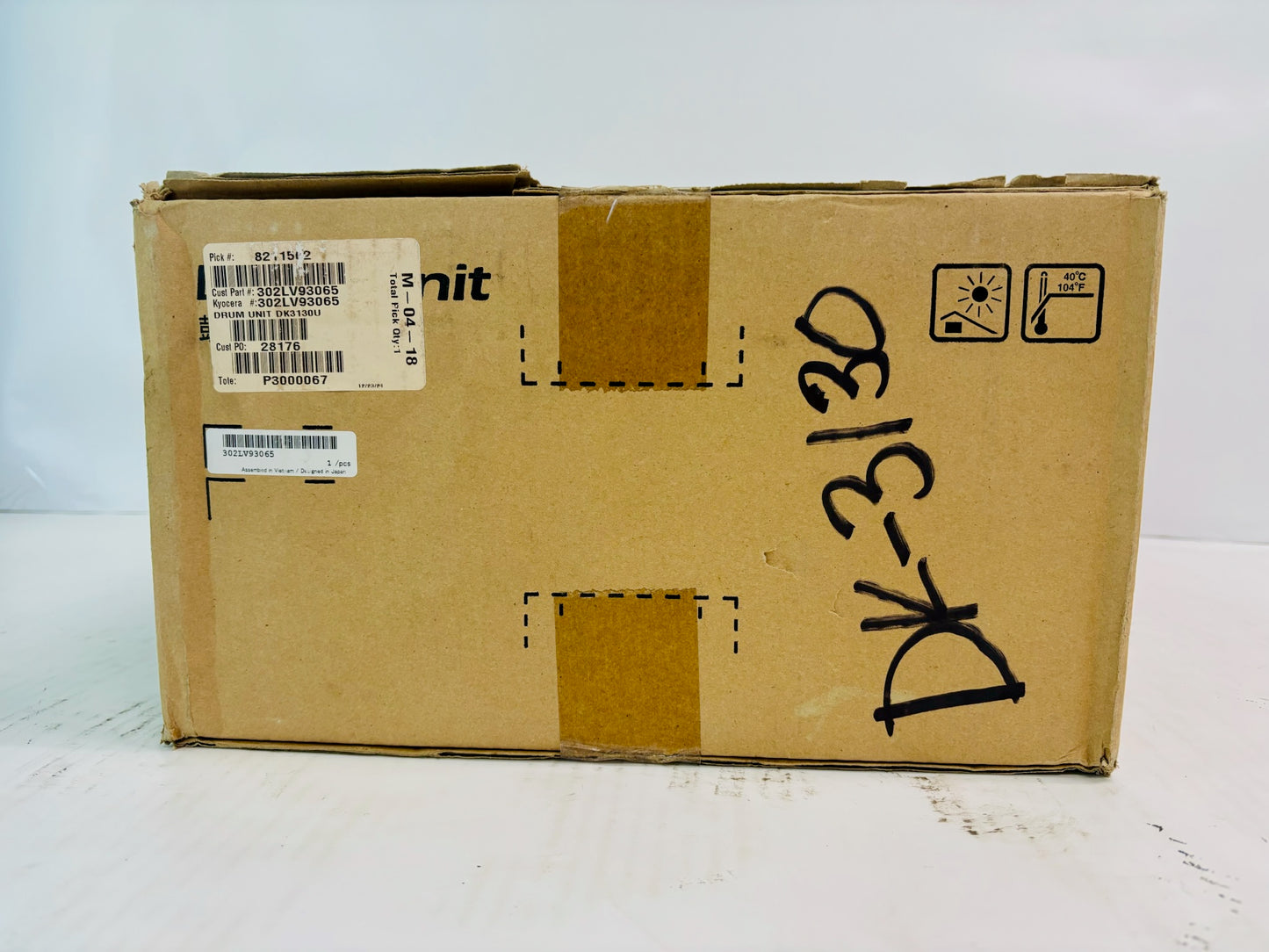 Genuine Kyocera ECOSYS M3550idn, M3560idn Black Drum Unit DK-3130, DK3130