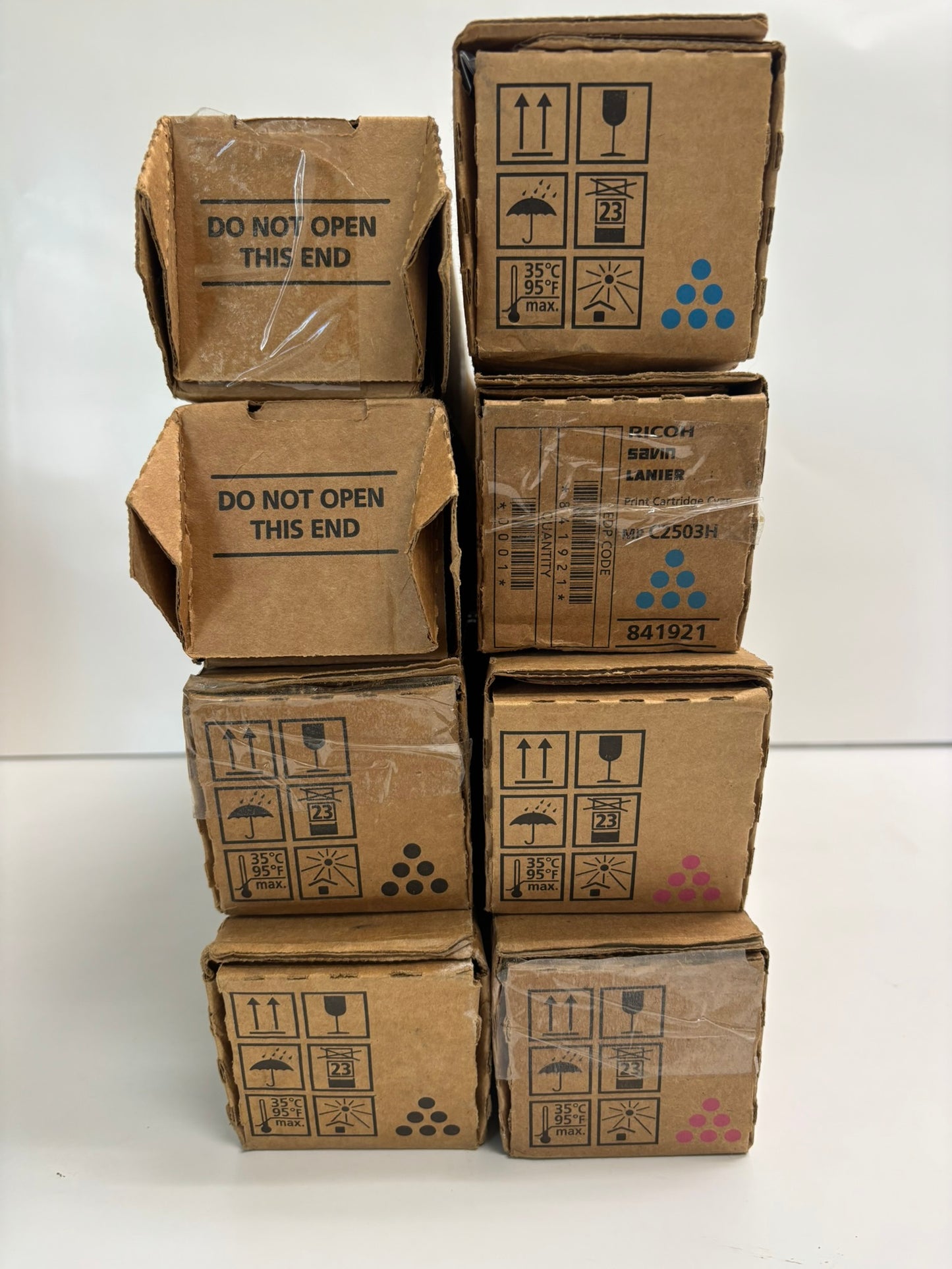 8 OEM Ricoh MP C2003,C2004,C2503,C2504 CMYK Toners 841918,841919,841920,841921