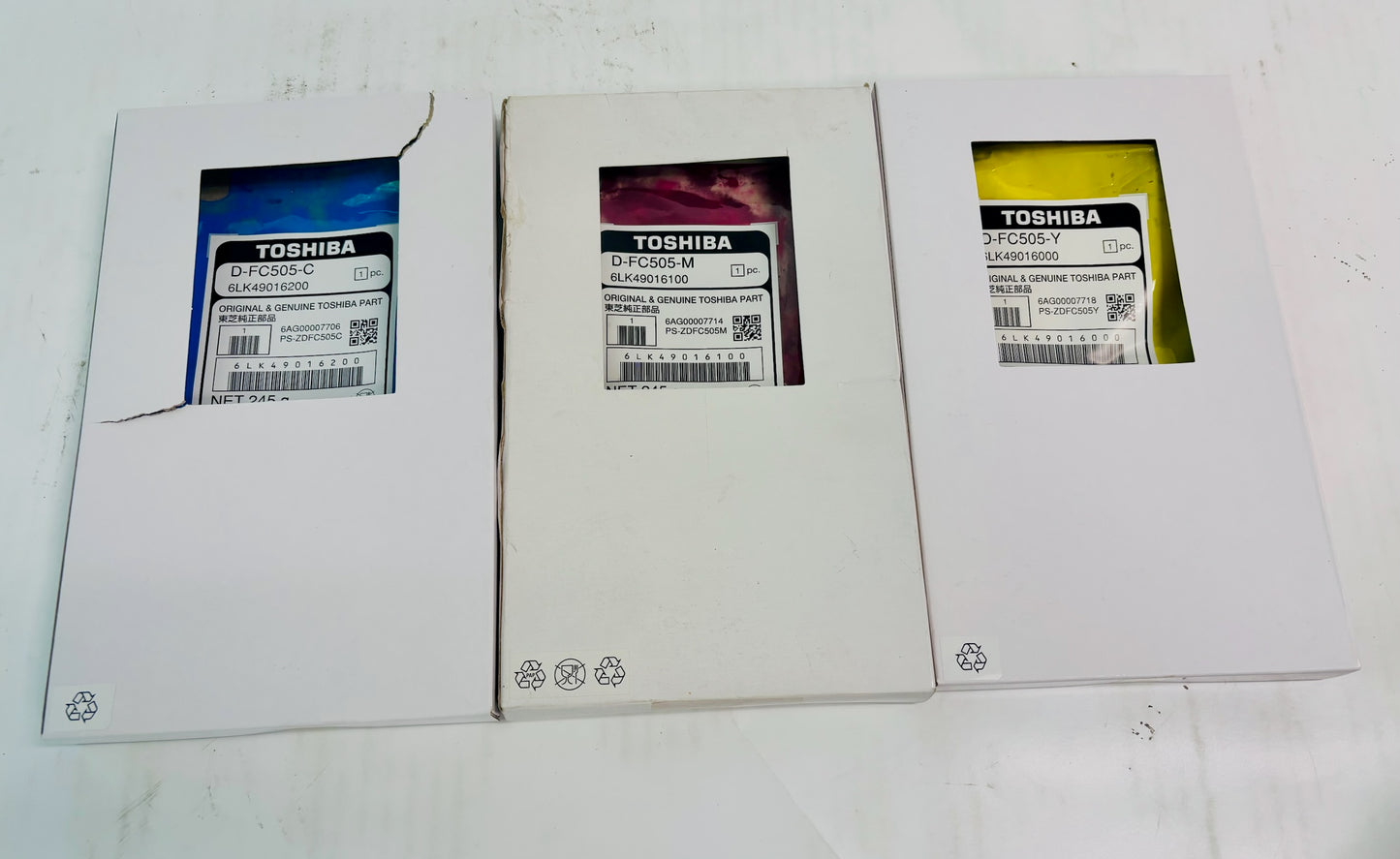 Open OEM Toshiba EStudio 2505AC,3005AC Cyan,Mag,Yel Developer DEV-KIT-FC505CLR